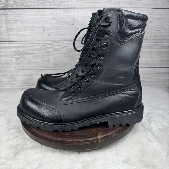 SOUTHWEST BOOT CO Steel Toe Fire/ Safety Station Black Combat Boot Men Sz 11E